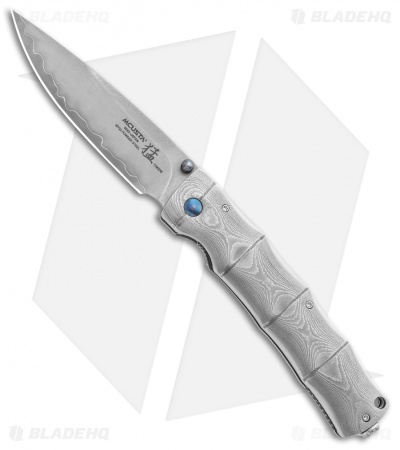 Mcusta Shinra Maxima Takeri Manual Knife Damasteel (3.75" Satin) MC-0202G