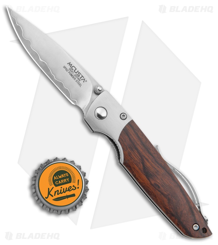 Mcusta Shinra Teana Folding Knife Ironwood (2.625" Satin) MC-143G