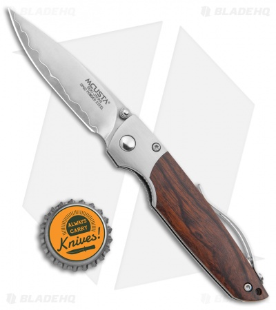 Mcusta Shinra Teana Folding Knife Ironwood (2.625" Satin) MC-143G