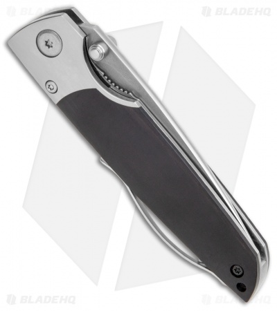 Mcusta Shinra Teana Folding Knife Black Pakkawood (2.625" Satin) MC-144G