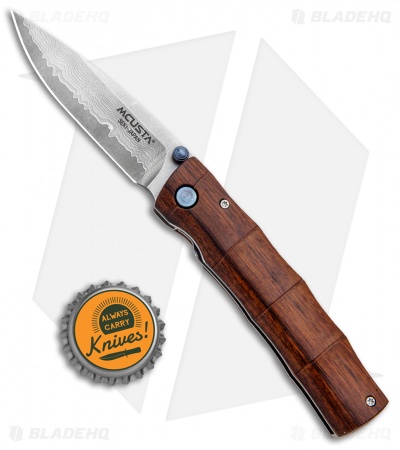 Mcusta Tactility Liner Lock Knife Ironwood (2.75" Damascus) MC-0074DI