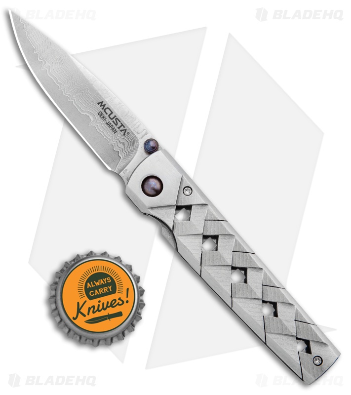 Mcusta Tactility Yoroi Liner Lock Knife Damascus (2.75" Damascus) MC-0037D
