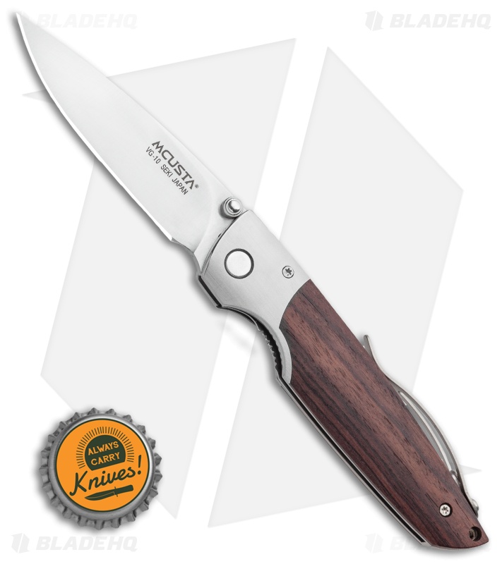 Mcusta Taina  Liner Lock Knife Cocobolo Wood (2.75" Satin) MCU143