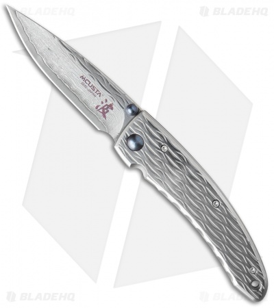 Mcusta Small Nami Frame Lock Knife (2.875" Damascus) MC-111D