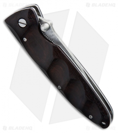 Mcusta Basic MC-23D Liner Lock Knife African Ebony (3.25" Damascus)