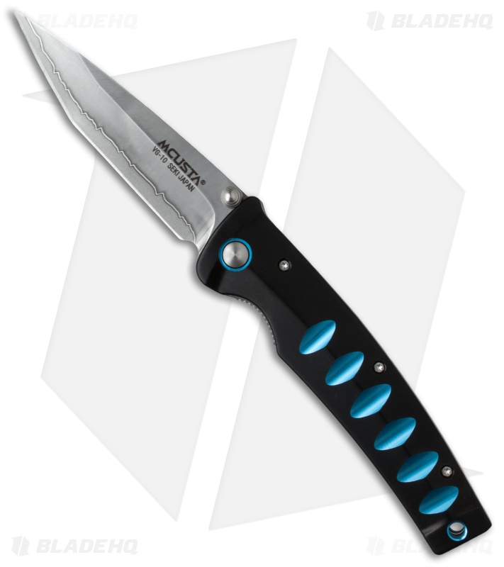mcusta katana liner lock knife black blue aluminum 3 25 quot satin mc 41c blade hq mcusta katana liner lock knife black blue aluminum 3 25 quot satin mc 41c blade hq
