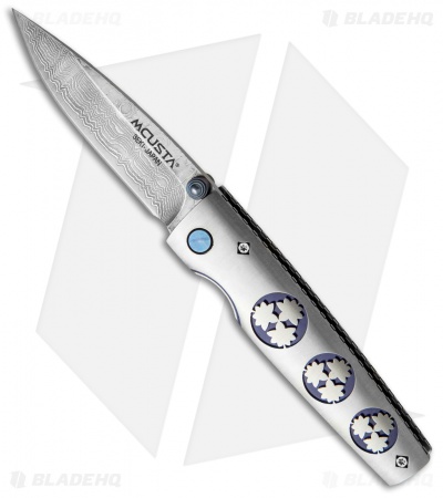 Mcusta Kamon Kaeda Liner Lock Knife (2.875" Damascus) MC-0096D