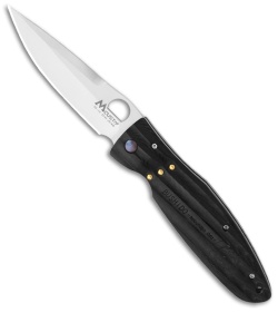 Mcusta Nobunaga Knife Black Micarta (3.75" Satin) MC-0181 Seki Japan