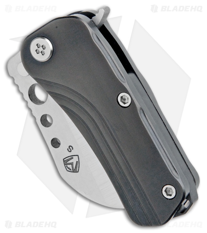 Medford Chunky Monkey Frame Lock Knife Black PVD Ti (2" Tumbled) MKT
