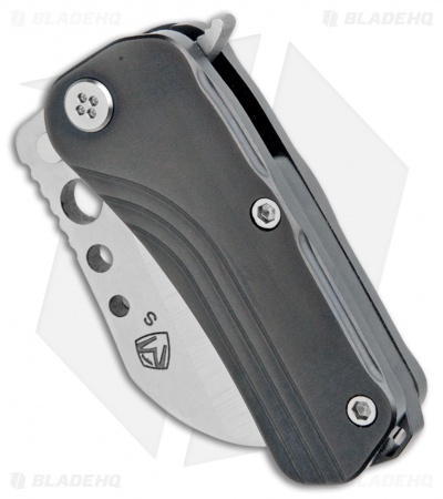 Medford Chunky Monkey Frame Lock Knife Black PVD Ti (2" Tumbled) MKT