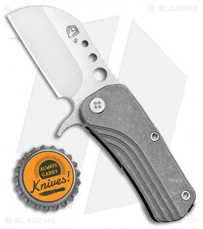 Medford Chunky Monkey Frame Lock Knife Tumbled Ti (2" Tumbled) MKT