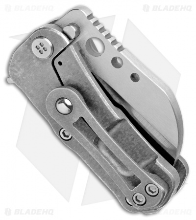 Medford Chunky Monkey Frame Lock Knife Tumbled Ti (2" Tumbled) MKT