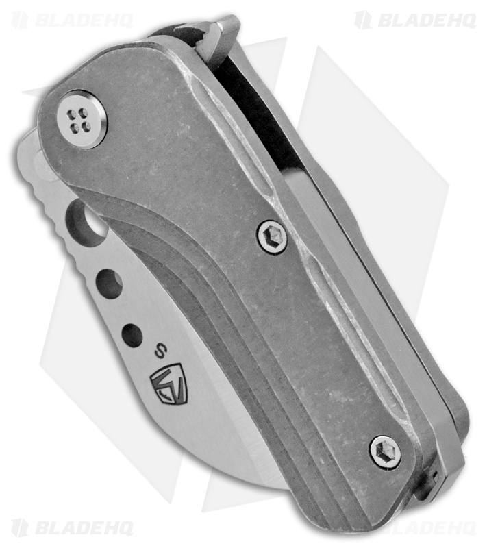 Medford Chunky Monkey Frame Lock Knife Tumbled Ti (2" Tumbled) MKT