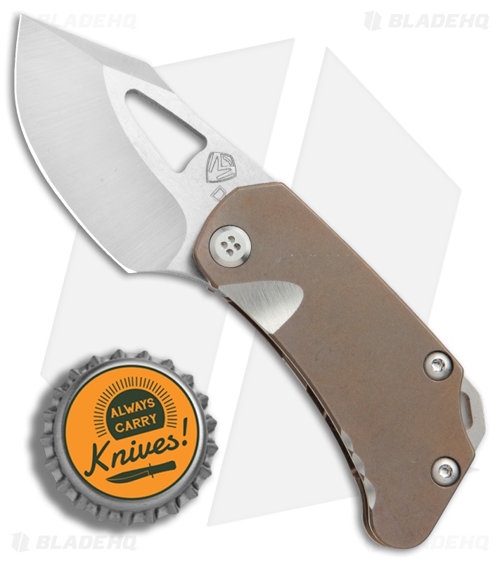 Medford Eris Frame Lock Knife Bronze Ti (2" Stonewash) MKT
