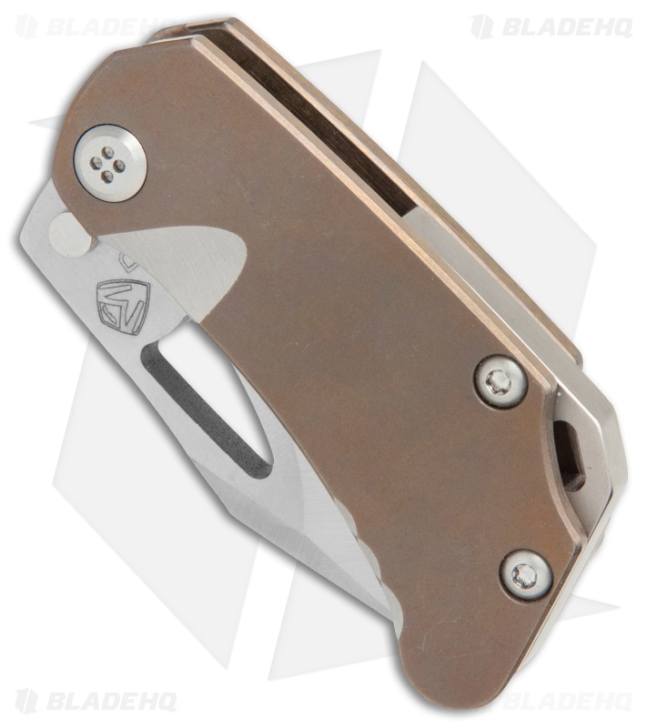 Medford Eris Frame Lock Knife Bronze Ti (2" Stonewash) MKT