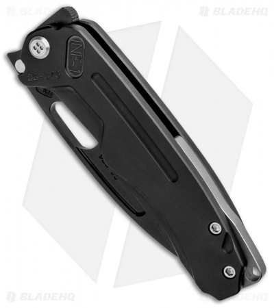 Medford Infraction Frame Lock Knife Black Titanium w/ Ti Backspacer (3.6" Black)