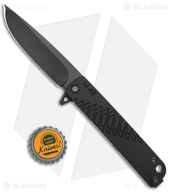 Medford M-48 Hybrid Flipper Knife Titanium/Black Aluminum (3.9" Black PVD)