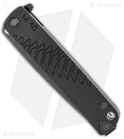 Medford M-48 Hybrid Flipper Knife Titanium/Black Aluminum (3.9" Black PVD)