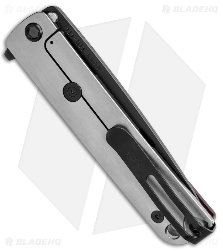 Medford M-48 Hybrid Flipper Knife Titanium/Red Aluminum (3.9" Black PVD) 
