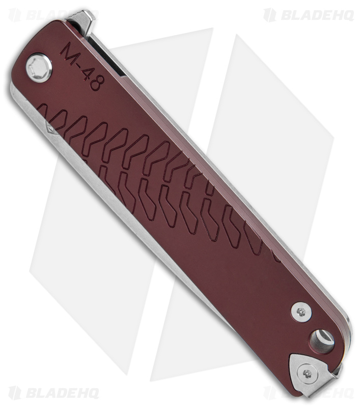 Medford M-48 Red Hybrid Frame Lock Knife Ti/Red (3.9" SW) 