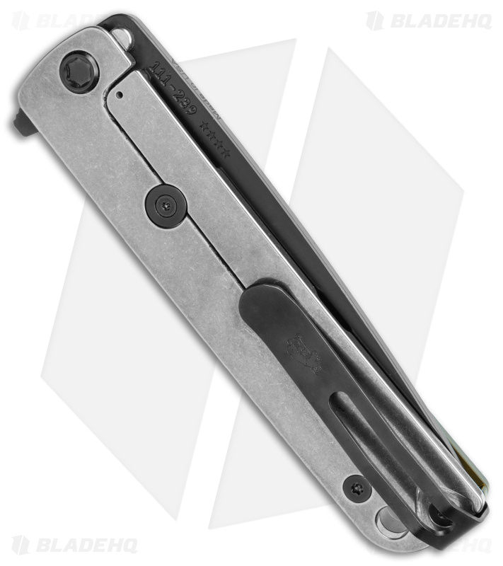 Medford M-48 Hybrid Ti Frame Lock Knife Yellow Aluminum  (3.9" Black PVD) 