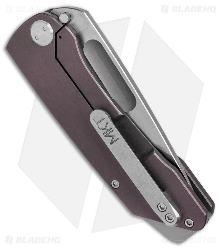 Medford The General Frame Lock Knife Violet Ti w/ Star (4" Stonewash) MKT