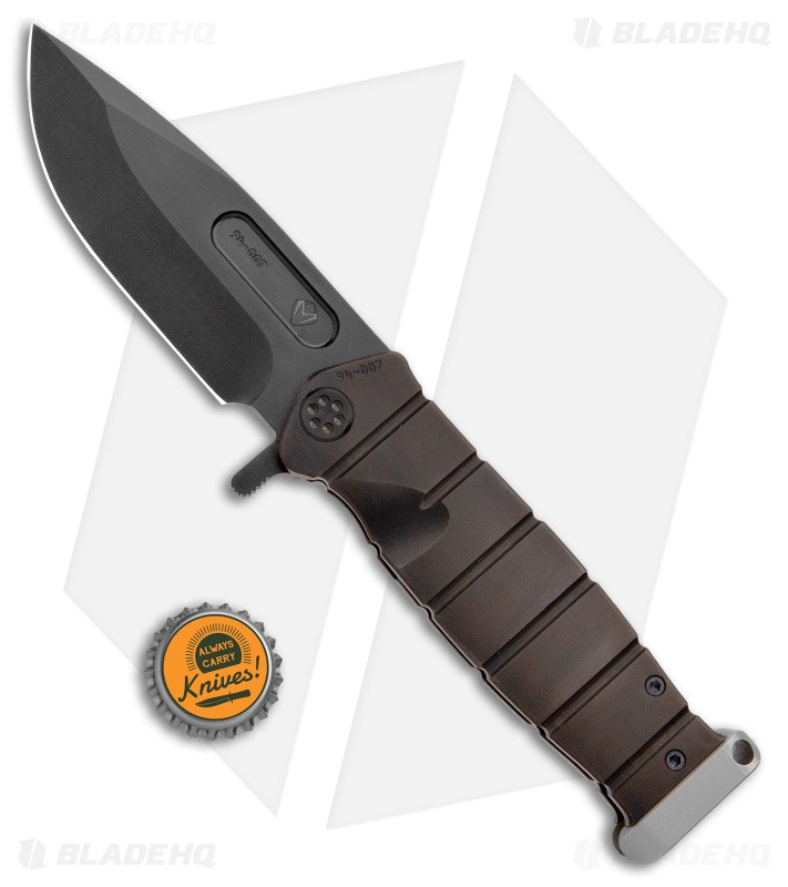 Medford USMC FF Knife | PVD Titanium + Black - Blade HQ