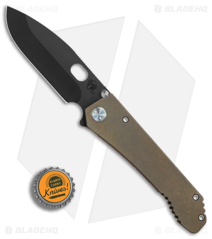 Medford 187DP Frame Lock Knife Bronze Titanium (4.25