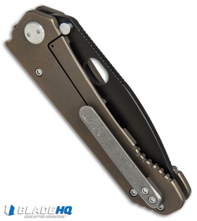 Medford 187DP Frame Lock Knife Bronze Titanium  (4.25" Black PVD) MKT