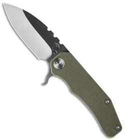 Medford 187F Flipper Knife OD Green G-10 (3.4" Gray PVD) MKT