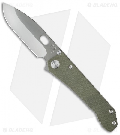 Medford 187DP Frame Lock Knife OD Green G-10 (4.25" Gray PVD) MKT