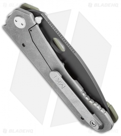 Medford 187DPT Frame Lock Knife OD Green G-10 (4.25" Black PVD) MKT