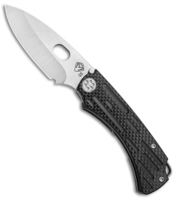 Medford Colonial Frame Lock Knife Carbon Fiber (3.5" Stonewash S35VN) MKT