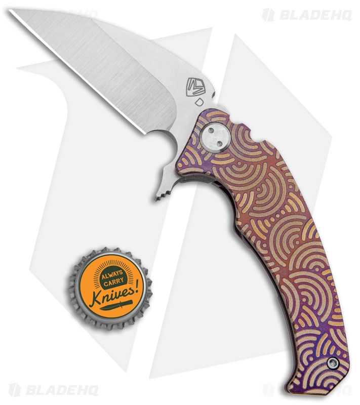Medford FFUK Flipper Fighting Utility Knife BB Bronzed Ti Laser (3