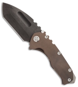 Medford Praetorian G Knife Brown G10 (3.75" Black) MKT