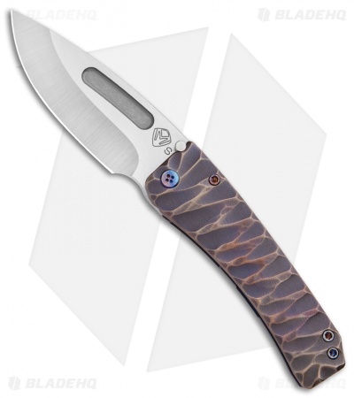 Medford Custom Midi Marauder Knife Custom DP Bronze Ano/Grooves (Satin)