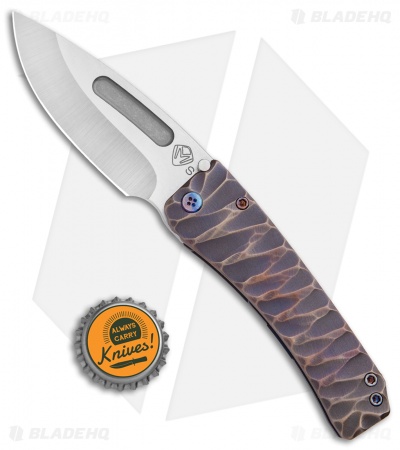 Medford Custom Midi Marauder Knife Custom DP Bronze Ano/Grooves (Satin)