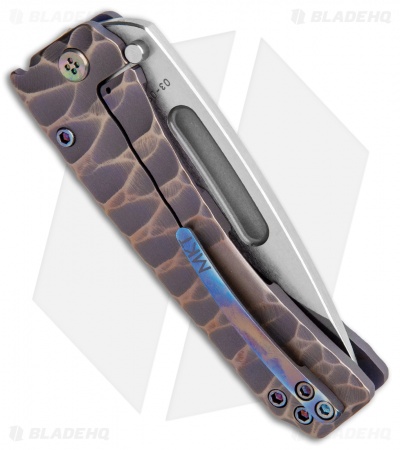 Medford Custom Midi Marauder Knife Custom DP Bronze Ano/Grooves (Satin)