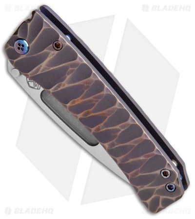 Medford Custom Midi Marauder Knife Custom DP Bronze Ano/Grooves (Satin)