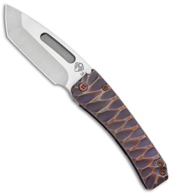 Medford Custom Midi Marauder Knife Custom Tanto Bronze Ano/Grooves (Satin)