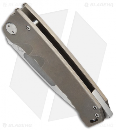 Medford Marauder Frame Lock Knife Full Bronze Titanium (4.25" Stonewash) MKT
