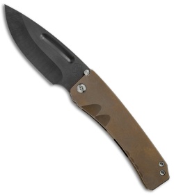 Medford Midi Marauder Frame Lock Knife Bronze Ti (3.625" Dark Vulcan) MKT