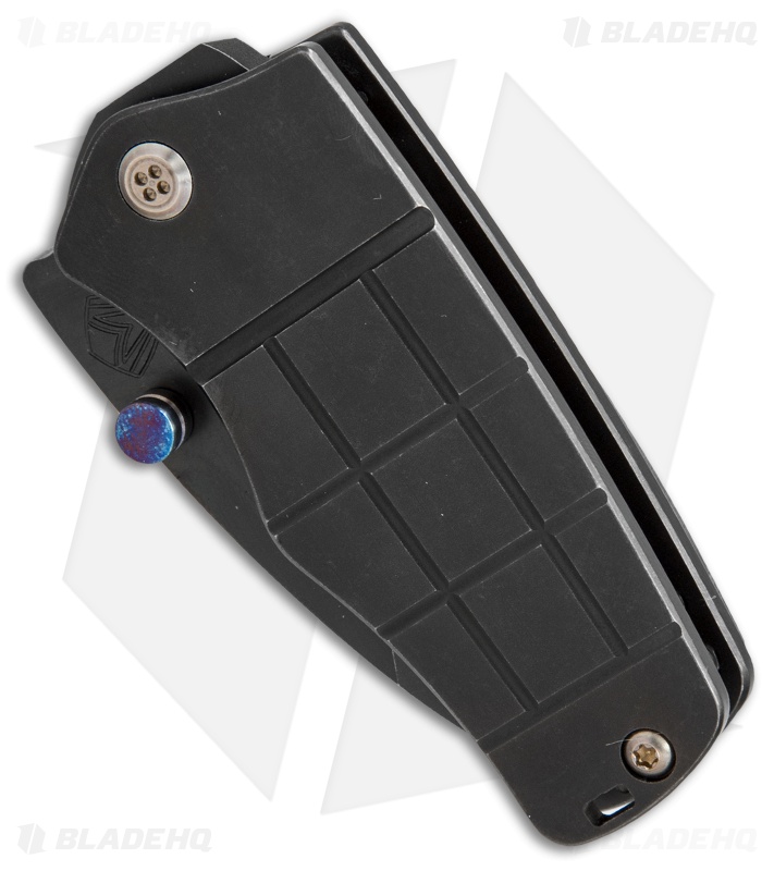 Medford Sherman Frame Lock Knife Black Titanium + Flamed HW (2.6" Black) MKT