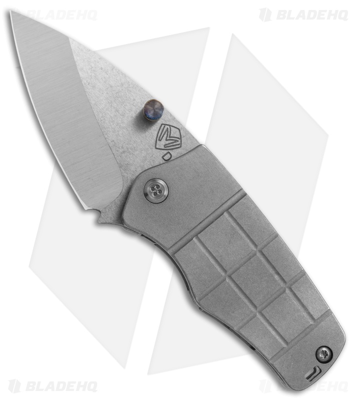 Medford Sherman Frame Lock Knife Titanium + Flamed Hardware (2.6" Stonewash) MKT