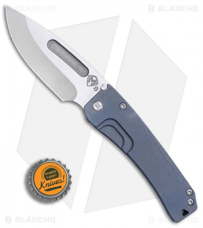 Medford Slim Midi Marauder Frame Lock Knife Blue Ti (3.625" Stonewash) MKT