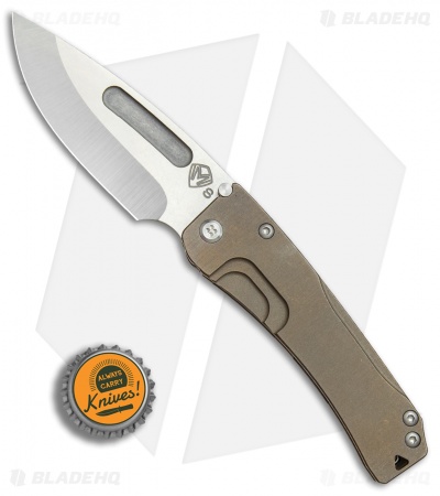 Medford Slim Midi Marauder Frame Lock Knife BronzeTi (3.625" Stonewash) MKT