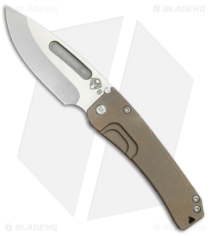 Medford Slim Midi Marauder Frame Lock Knife BronzeTi (3.625" Stonewash) MKT