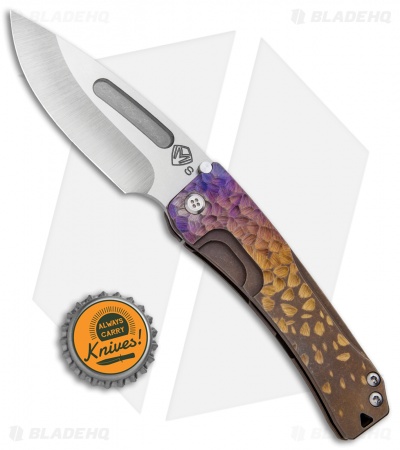Medford Custom Slim Midi Marauder Knife Sculpted Ano Ti (3.625" Satin) MKT