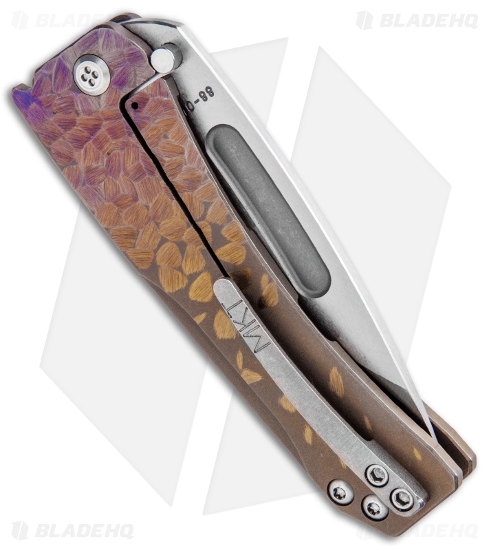 Medford Custom Slim Midi Marauder Knife Sculpted Ano Ti (3.625" Satin) MKT