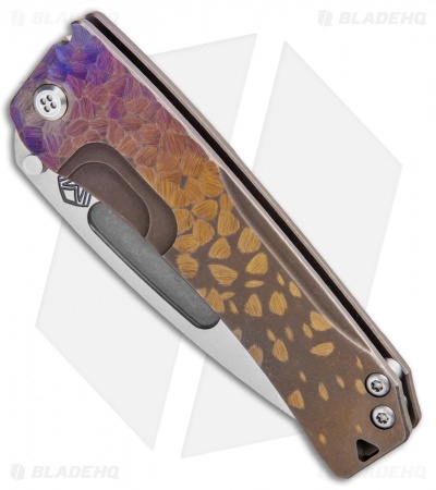Medford Custom Slim Midi Marauder Knife Sculpted Ano Ti (3.625" Satin) MKT